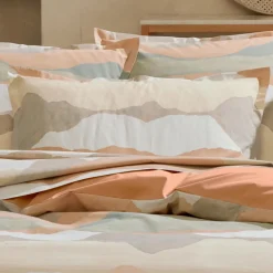 TRADI LINGE Drap plat percale de coton (240 x 310 cm) Land Craie Beige Best