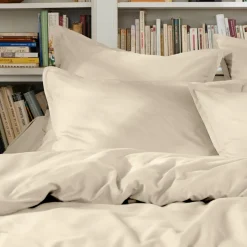 EMINZA Drap plat percale de coton (240 x 300 cm) Cali Beige Online