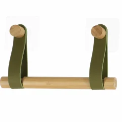 TENDANCE Dérouleur de papier toilette adhésif easy Chic simili cuir Kaki Vert kaki Hot
