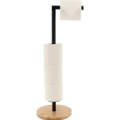TENDANCE Dérouleur papier toilette avec réserve Harmonie Noir Discount