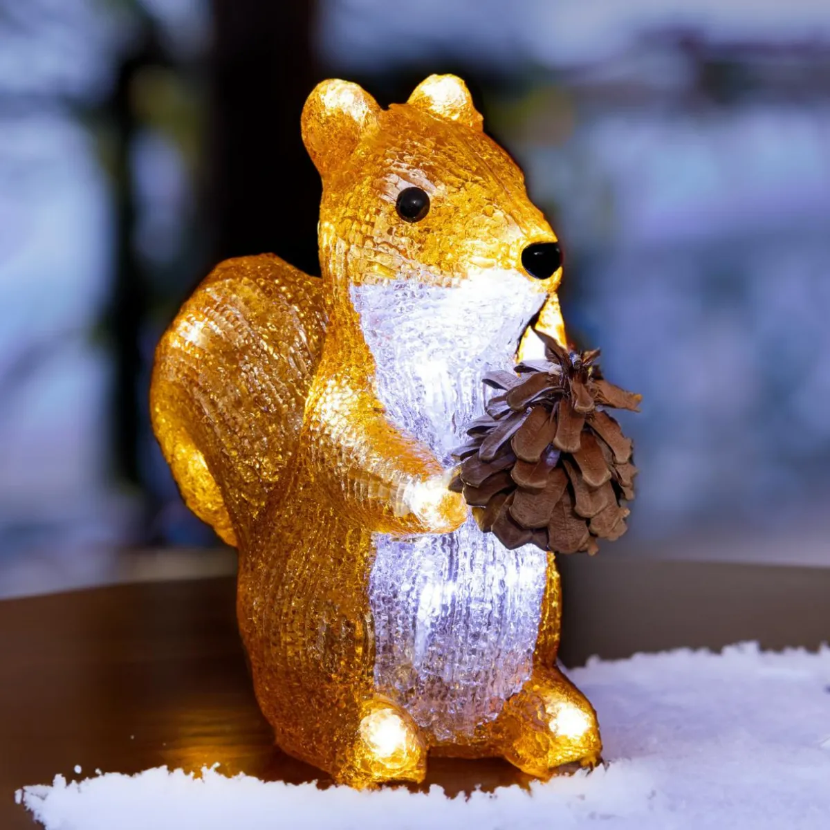 Feeric Lights & Christmas Ecureuil lumineux 20 LED (H20 cm) Tad Blanc froid Blanc chaud Sale