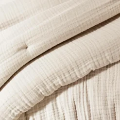 EMINZA Edredon quadruple gaze de coton (90 x 220 cm) Victoria x Gaïa pampa Beige Discount