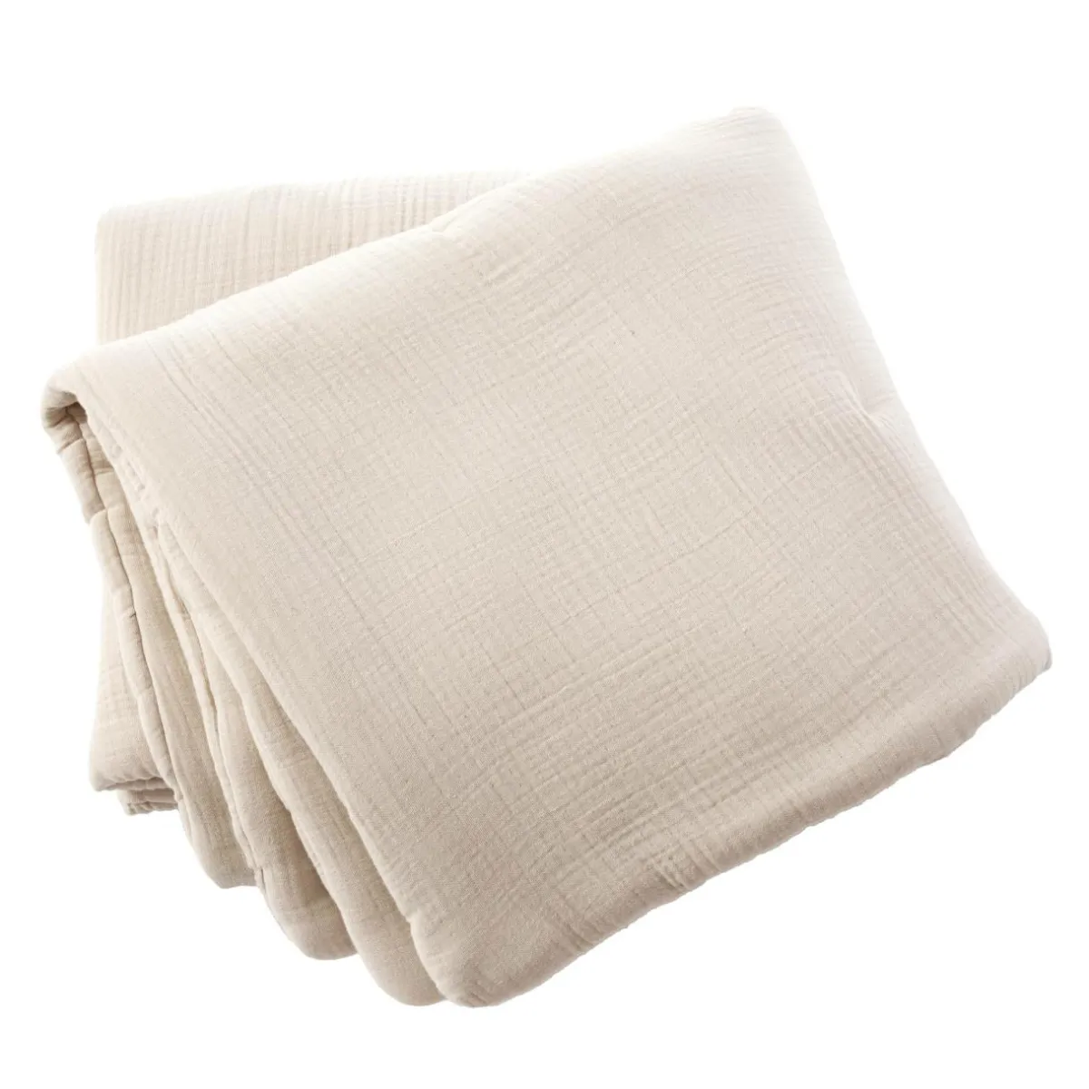 EMINZA Edredon quadruple gaze de coton (90 x 220 cm) Victoria x Gaïa pampa Beige Discount