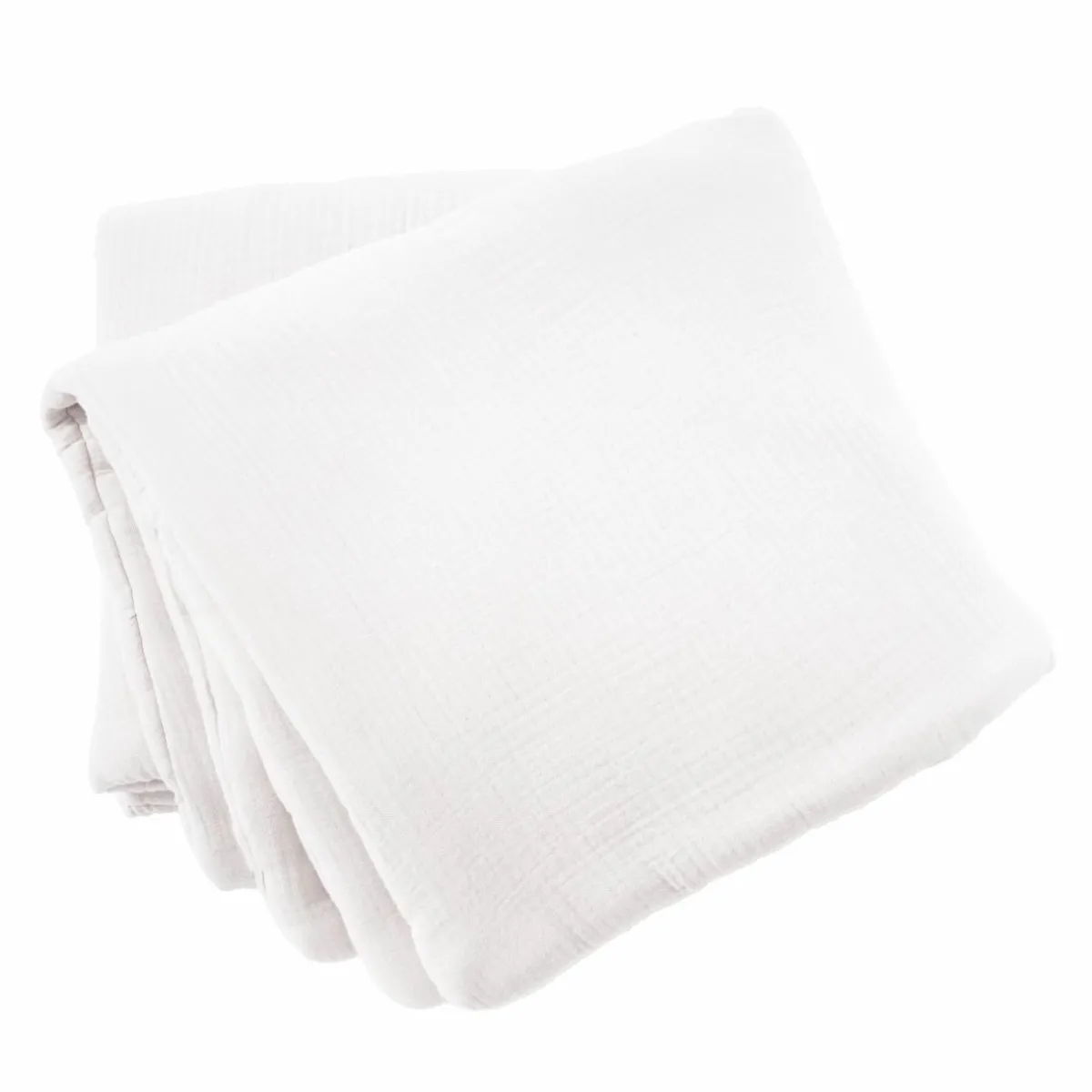EMINZA Edredon quadruple gaze de coton (90 x 220 cm) Victoria x Gaïa chantilly Blanc Online