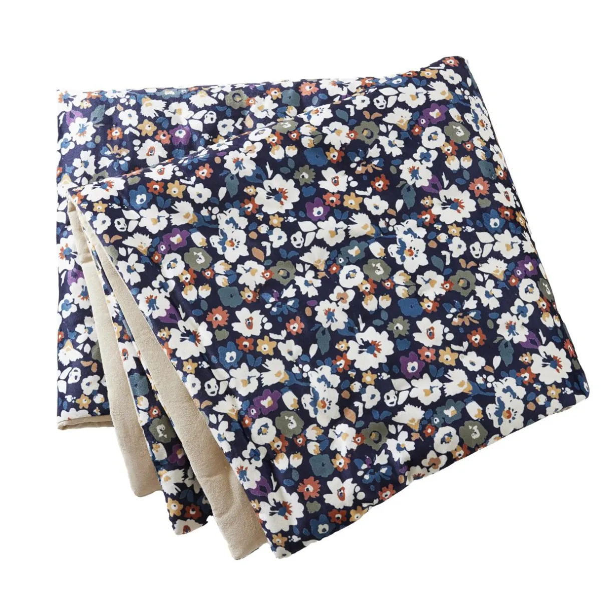 EMINZA Edredon velours (90 x 220 cm) Dolores Bleu Sale