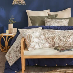 EMINZA Edredon velours (90 x 220 cm) Dolores Beige New