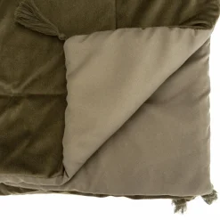 ATMOSPHERA Edredon velours (80 x 180 cm) Sonia Vert kaki Outlet