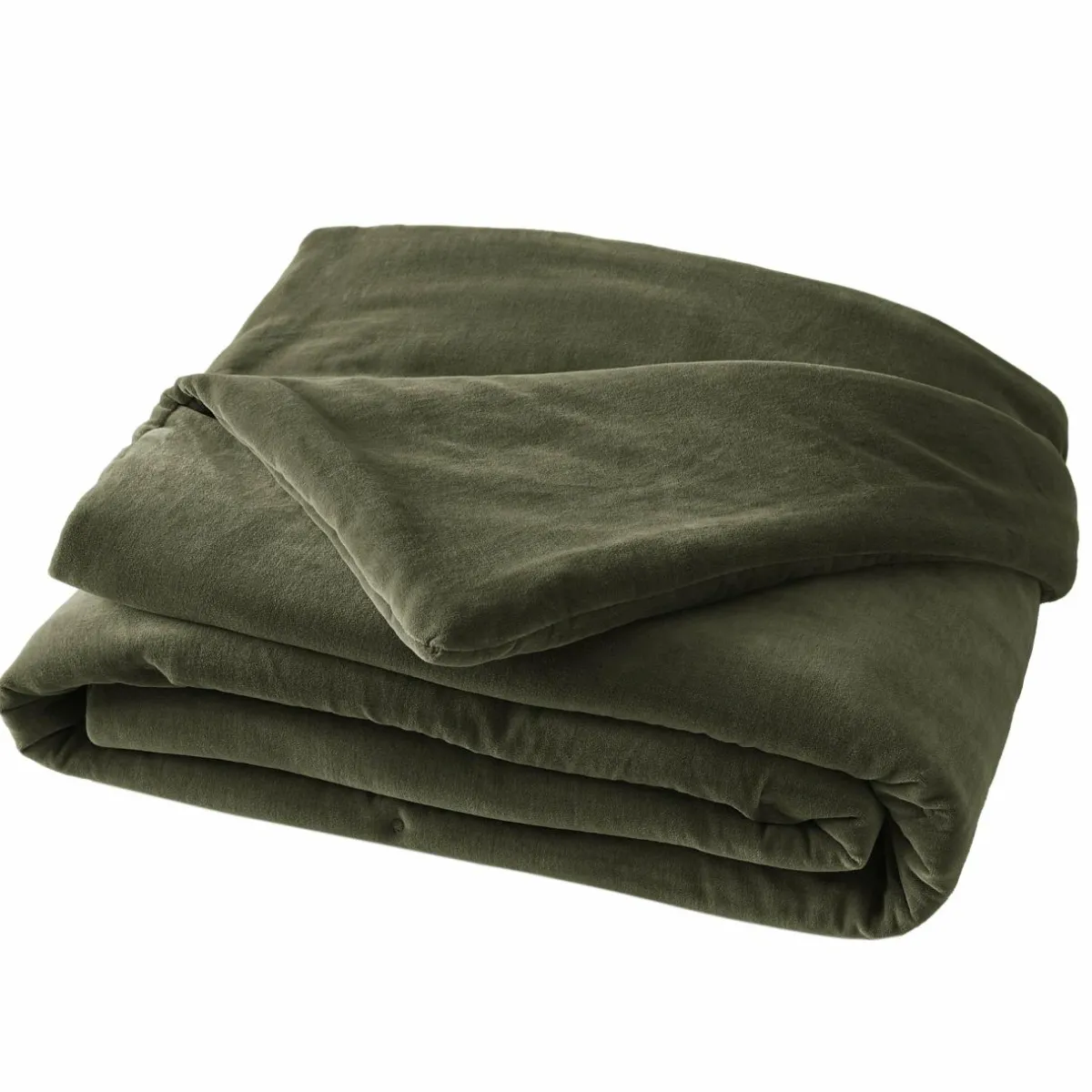 EMINZA Edredon velours de coton (90 x 200 cm) Victor thym Vert Best