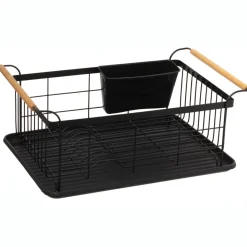 ATMOSPHERA Egouttoir en métal (46 x 32 cm) Blackwood Noir Best