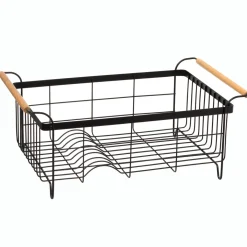 ATMOSPHERA Egouttoir en métal (46 x 32 cm) Blackwood Noir Best