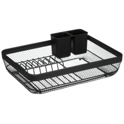 ATMOSPHERA Egouttoir vaisselle en métal (43 x H13 cm) Mayaj Noir Discount