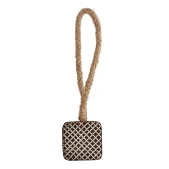 LUANCE Embrasse rideau bois Castor Marron Clearance