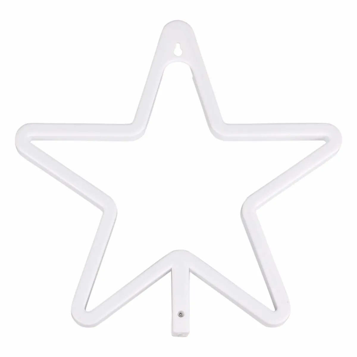 OSTARIA Enseigne lumineuse néon à piles (H26,8 cm) Étoile Jaune Sale