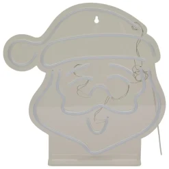 JJA Enseigne lumineuse USB (H35 cm) Néon Tête de Père Noël Multicolore Clearance