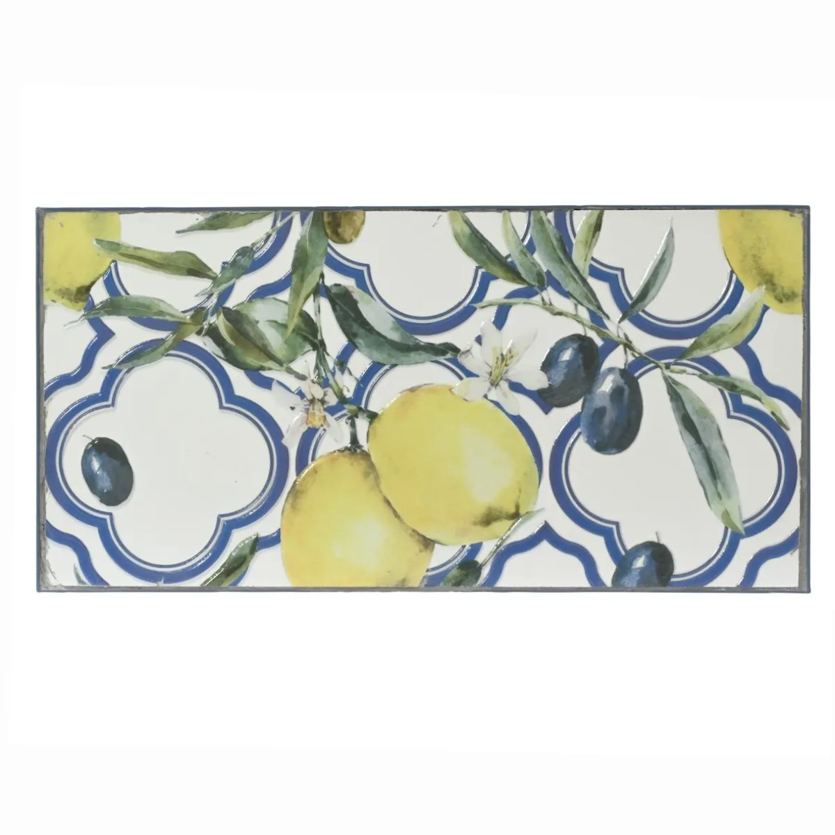EMINZA Etagère à fleurs d'extérieur pliable en mosaïque (H118 cm) Sorrento Bleu Best