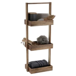 TENDANCE Etagère 3 niveaux bois d'acacia (H70 cm) Lina Marron Best