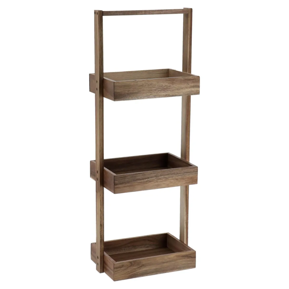 TENDANCE Etagère 3 niveaux bois d'acacia (H70 cm) Lina Marron Best