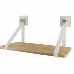 TENDANCE Etagère adhésive bambou (40 x H20 cm) Easy Chic Blanc Outlet