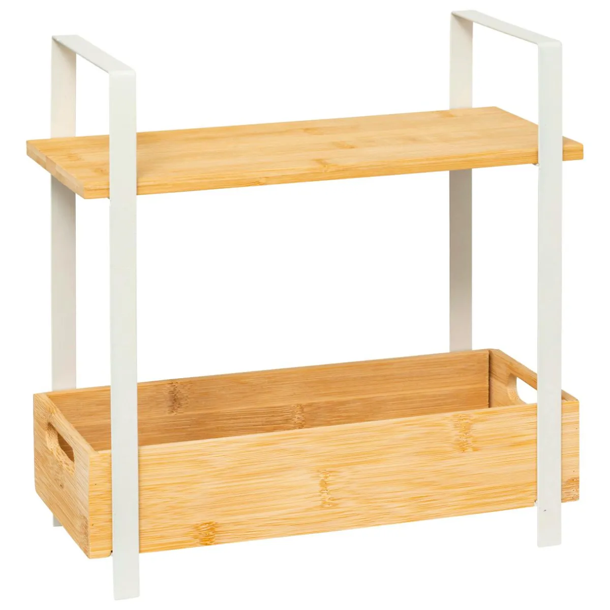 5 Five Simply Smart Etagère cuisine bois 2 niveaux bac (H30 cm) Ordera he Blanc New