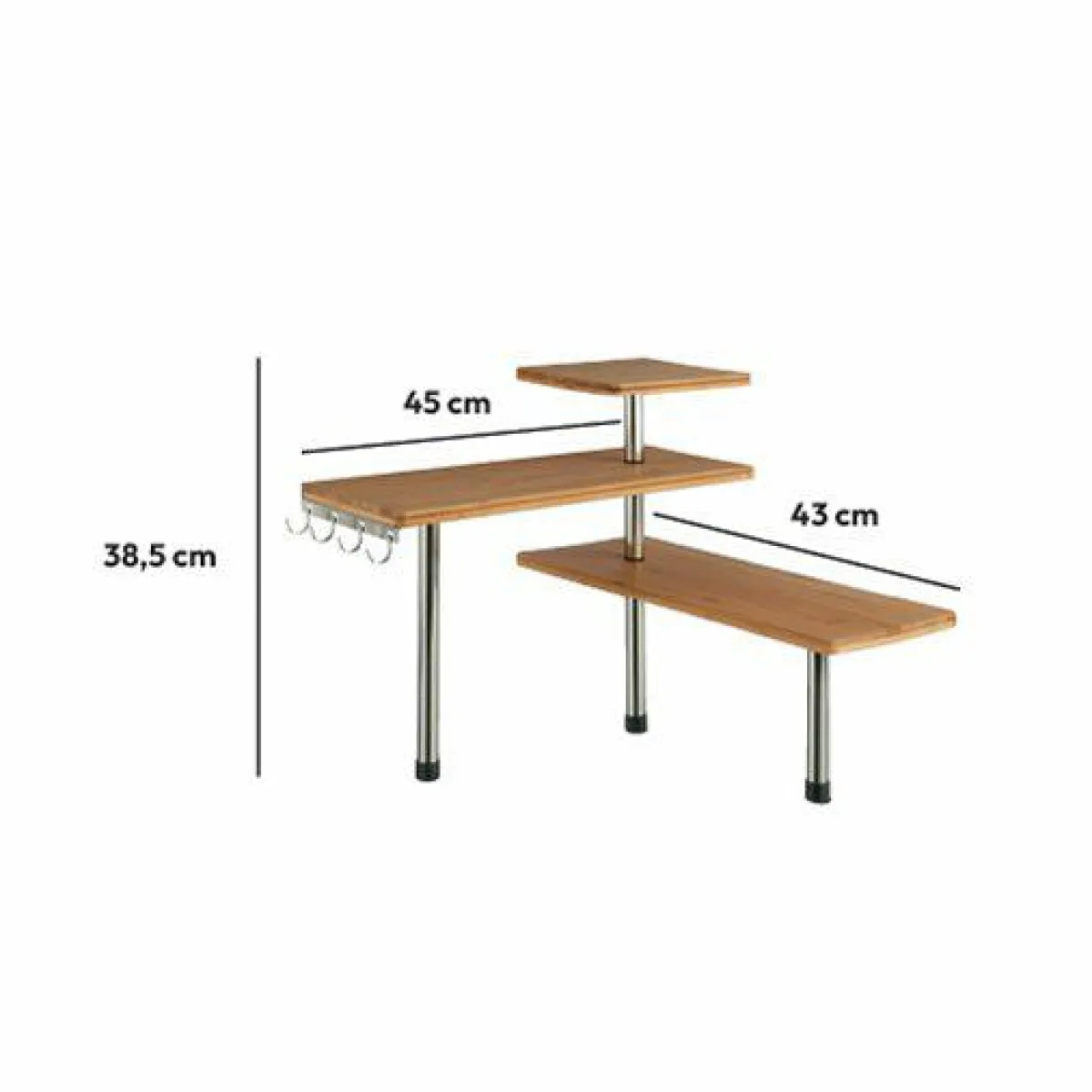 ATMOSPHERA Etagère d'angle (H39 cm) Vahina le Naturel Clearance