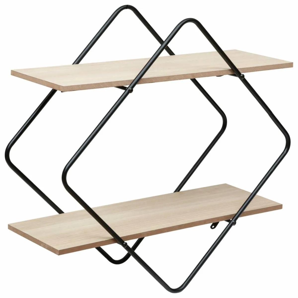 ATMOSPHERA Etagère murale 2 niveaux (H48 cm) Nena Noir Online