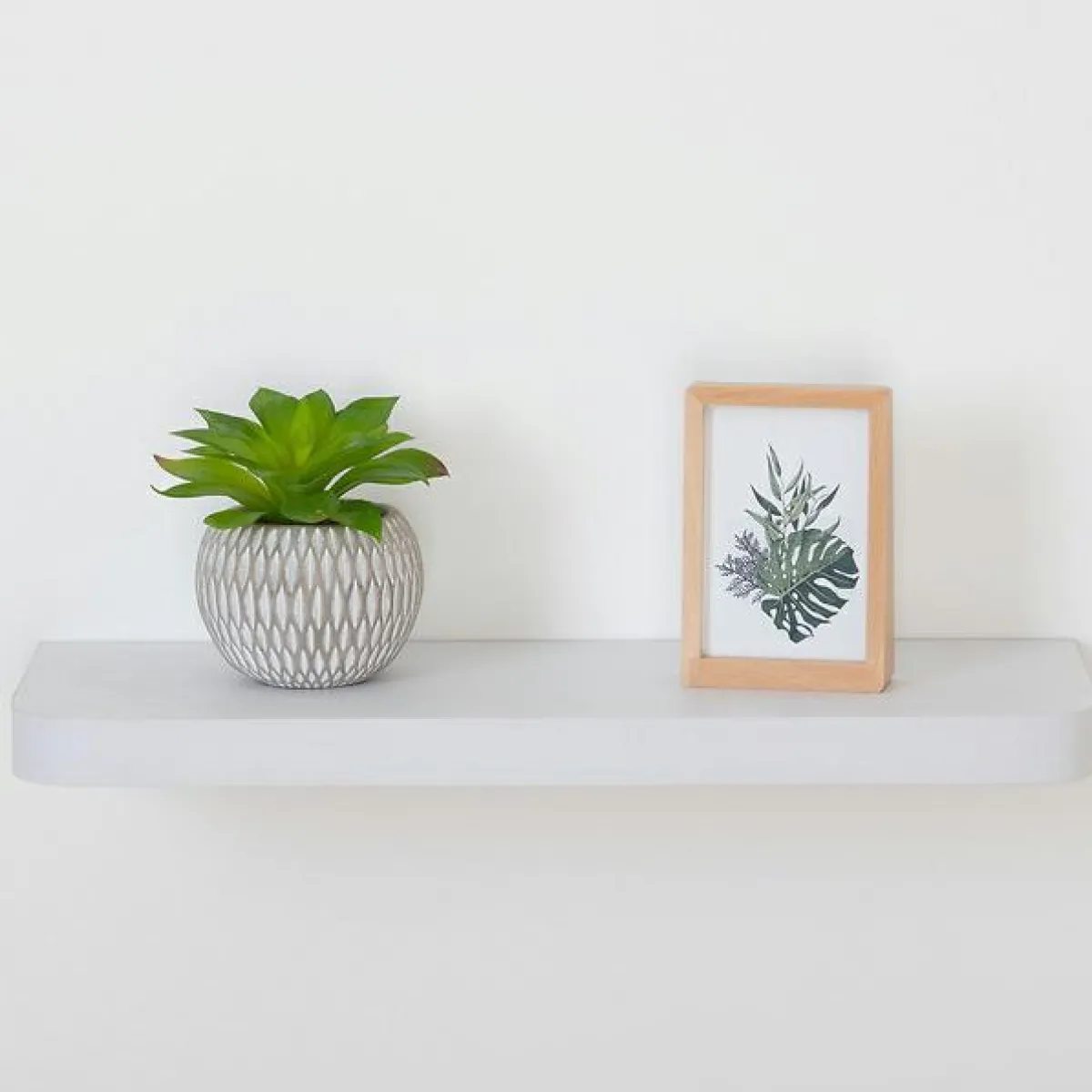 5 Five Simply Smart Etagère murale en bois (60 cm) Coins arrondis Fixy he Blanc Outlet