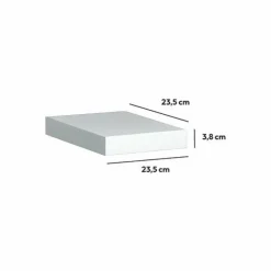 ATMOSPHERA Etagère murale en bois (23,5 cm) Fixy he Blanc