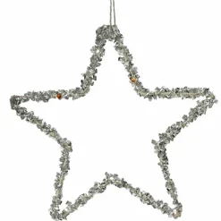 KAEMINGK Etoile de Noël à suspendre (H15 cm) Gily Argent Best