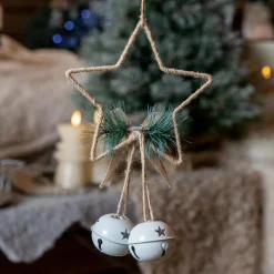 KAEMINGK Etoile de Noël à suspendre (H22 cm) Grelots Naturel Online