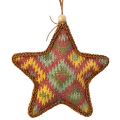 KAEMINGK Etoile de Noël à suspendre (H12 cm) Bohème Marron Clearance