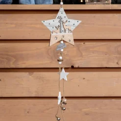 KAEMINGK Etoile de Noël à suspendre (H45 cm) Géant Naturel Clearance