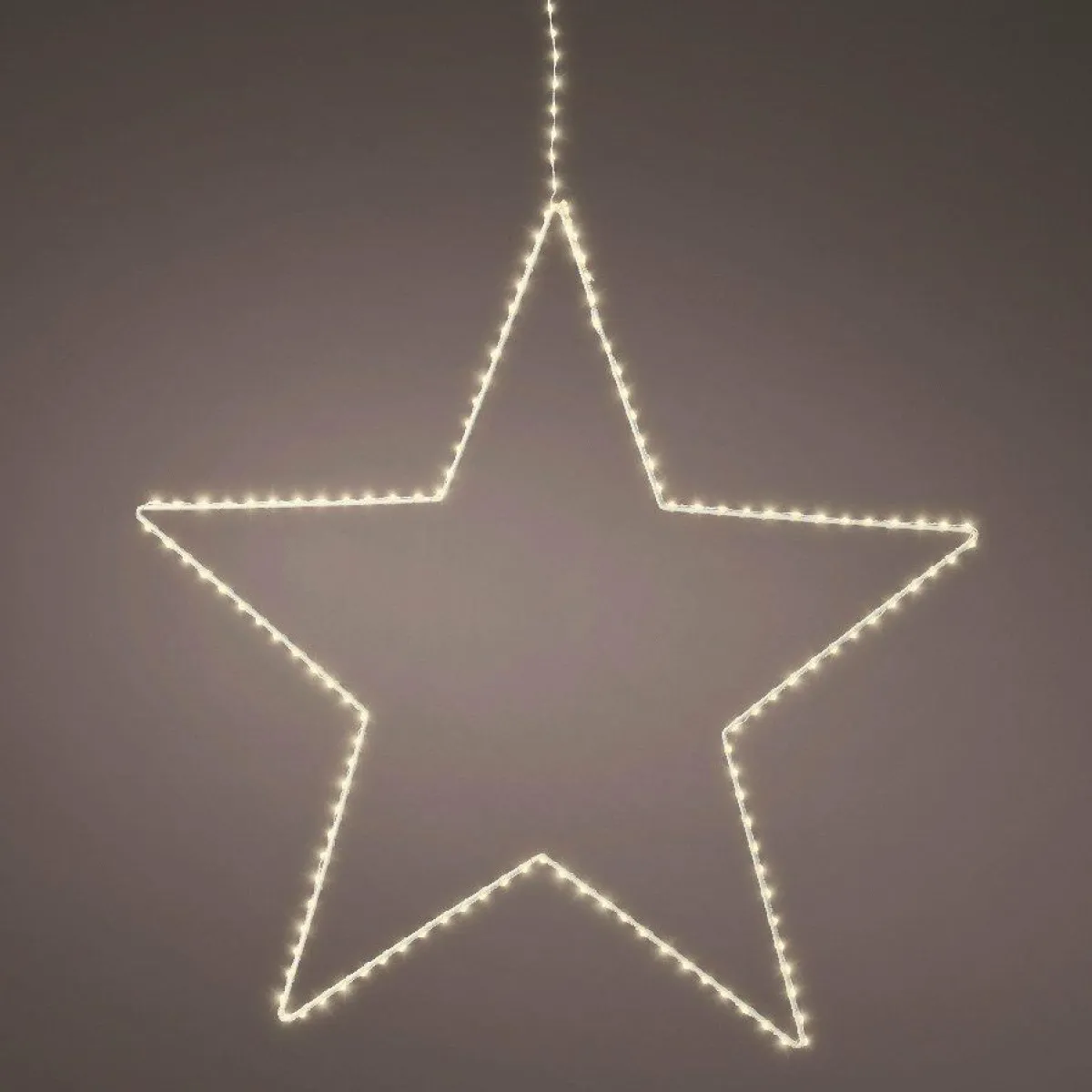 EMINZA Etoile lumineuse à suspendre 130 LED (D38 cm) Kais Blanc chaud Discount