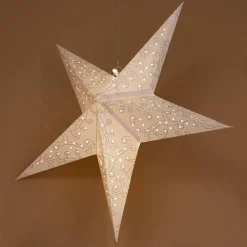 KAEMINGK Etoile lumineuse à suspendre (H60 cm) Origami Blanc et Blanc chaud Outlet