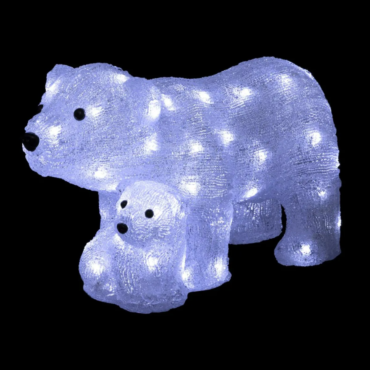 Feeric Lights & Christmas Famille d'ours polaire solaire 60 LED (H25 cm) Blanc froid Best