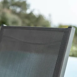 MOBELLIA Fauteuil de jardin aluminium empilable Murano Gris Anthracite Sale