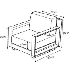 MOBELLIA Fauteuil de jardin détente en aluminium Elba Blanc et beige Blanc - Beige Best