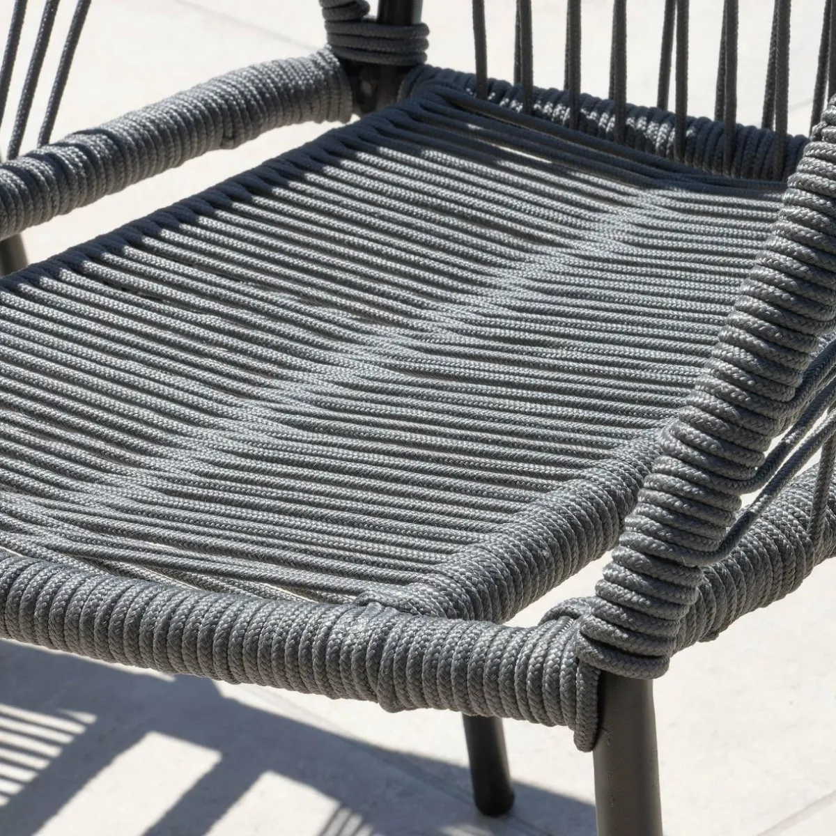 #N/A Fauteuil de jardin empilable Seville - Gris Clearance