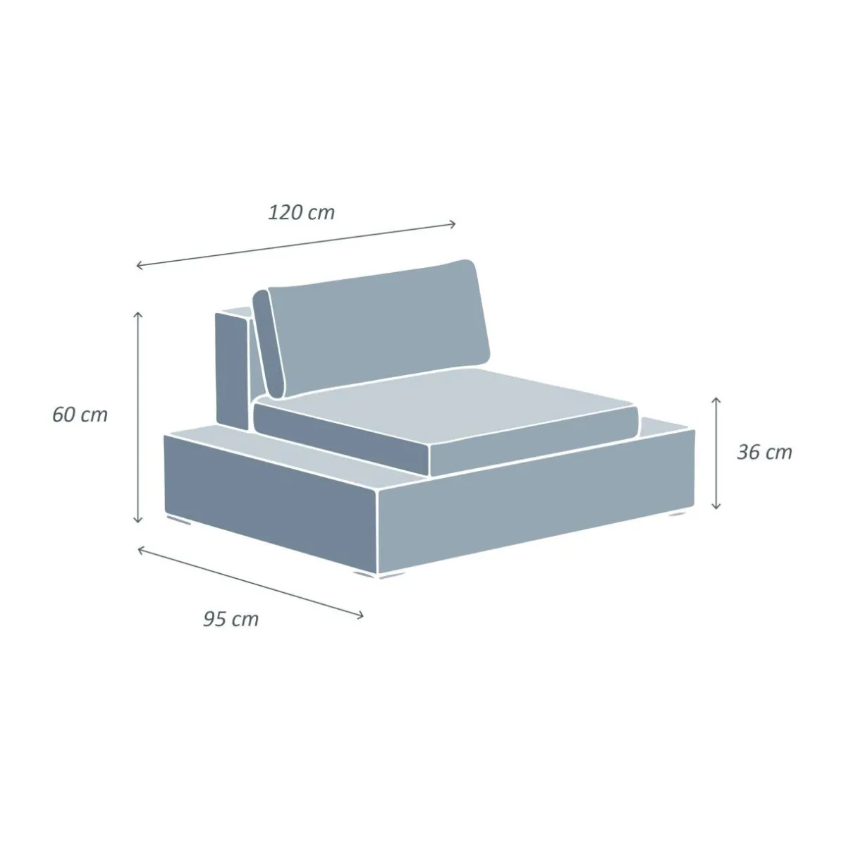 MOBELLIA Fauteuil de jardin en résine tressée Palma Gris et beige Tresse Gris - Beige Sale