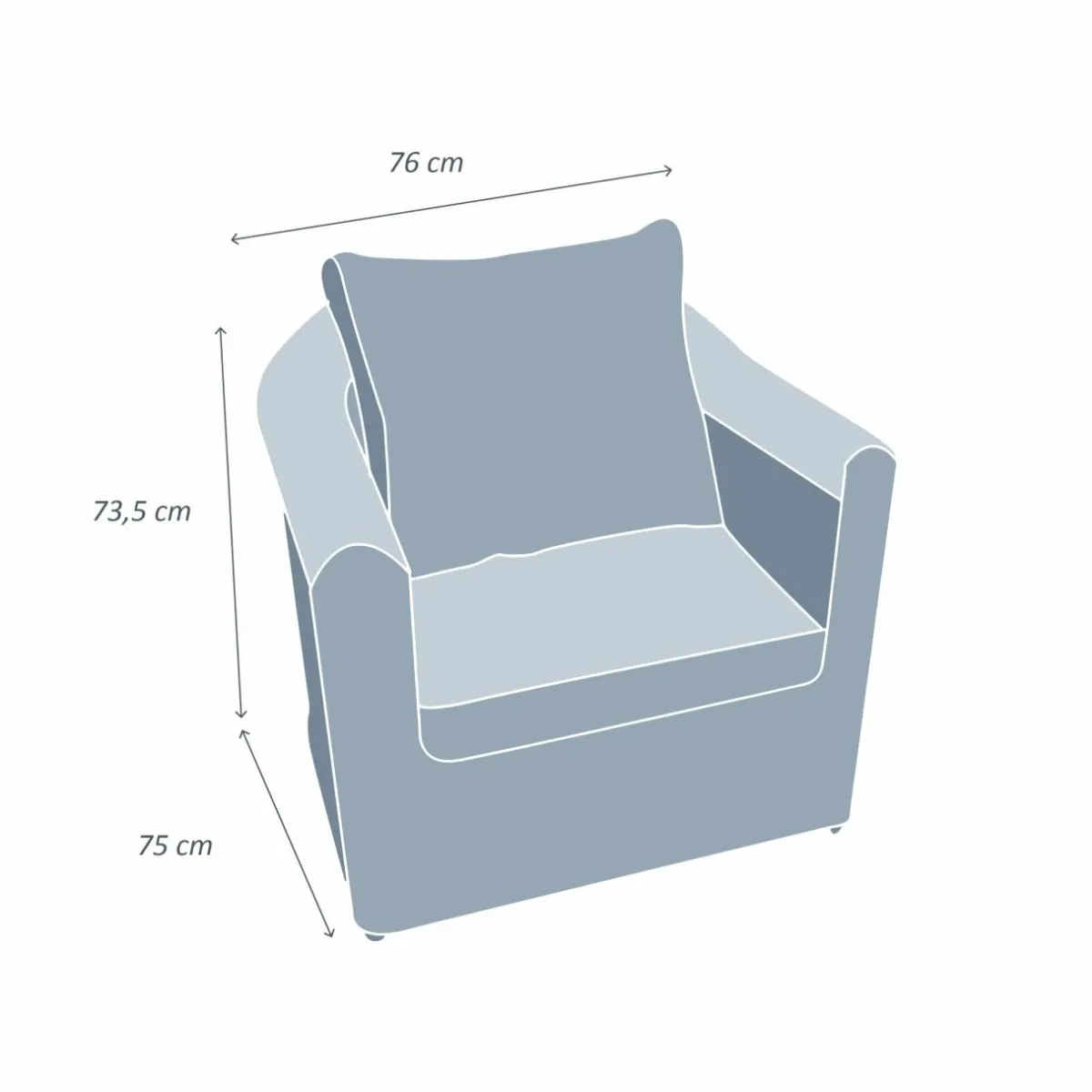 MOBELLIA Fauteuil de jardin en résine tressée Calvi Gris clair Tressé Gris - Gris clair Sale