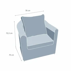MOBELLIA Fauteuil de jardin en résine tressée Calvi Gris et gris foncé Tressé Gris - Anthracite Clearance