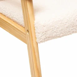 Atmosphera createur d'interieur for kids Fauteuil enfant bouclette (H46 cm) Basile Ecru Clearance