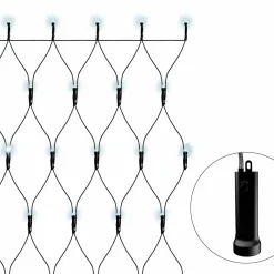 KAEMINGK Filet lumineux à piles 1,80 m 192 LED Durawise Blanc froid New
