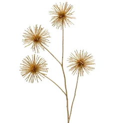 KAEMINGK Fleur décative de Noël (H85 cm) Allium Butterfly Or