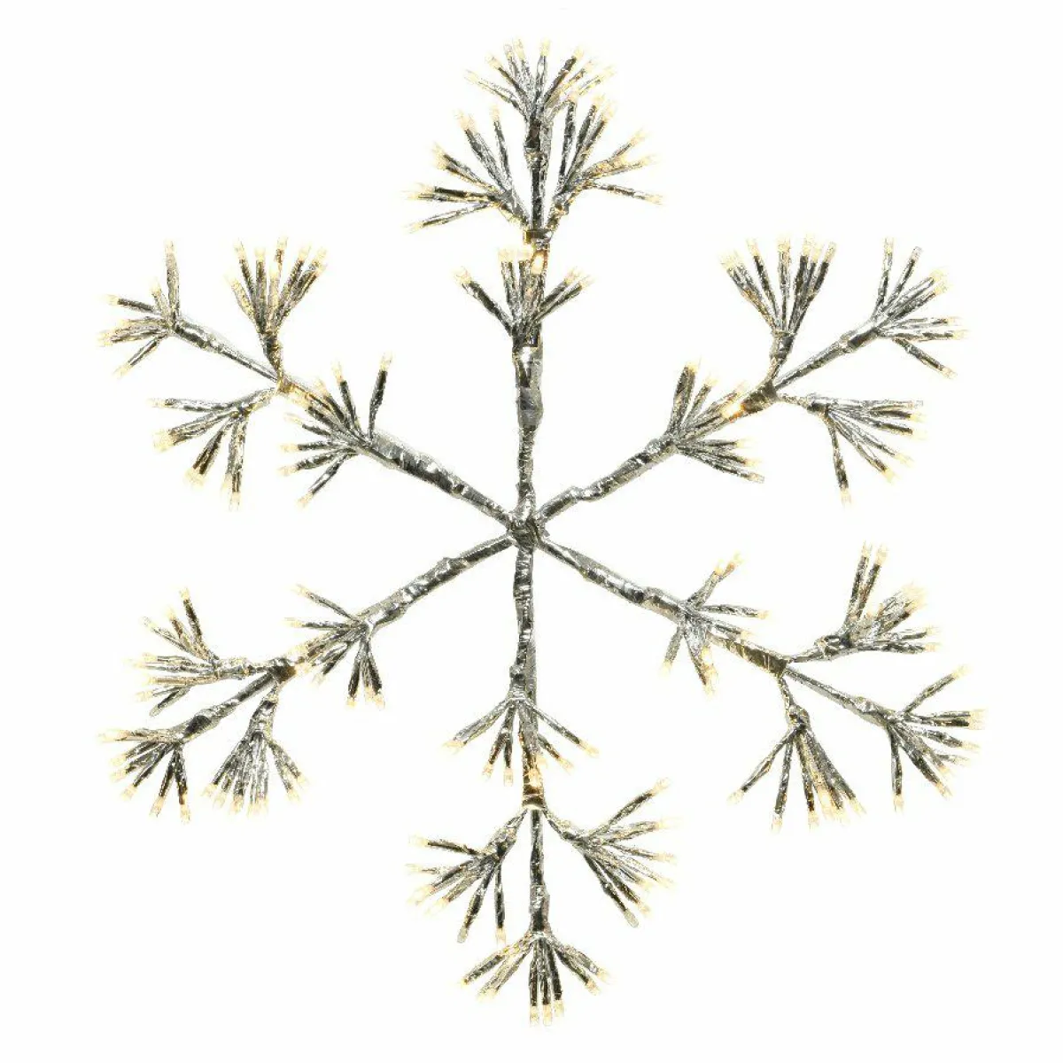 KAEMINGK Flocon de Noël lumineux 192 LED (H48 cm) Flash Blanc chaud Clearance