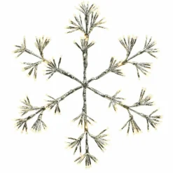KAEMINGK Flocon de Noël lumineux 336 LED (H78 cm) Flash Blanc chaud