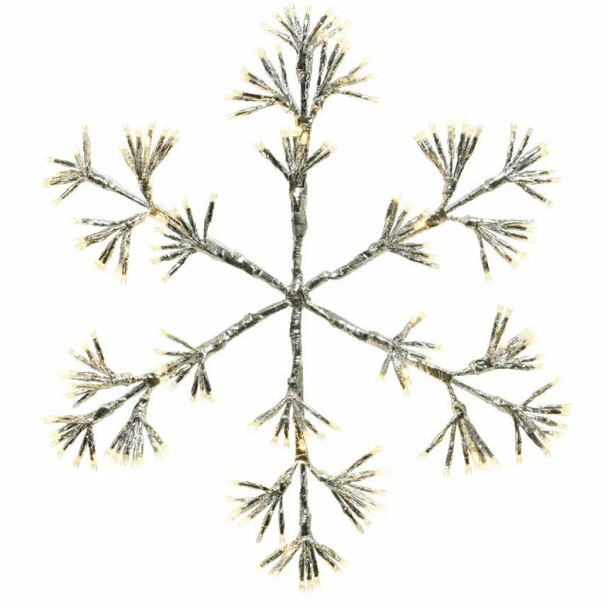 KAEMINGK Flocon de Noël lumineux 336 LED (H78 cm) Flash Blanc chaud