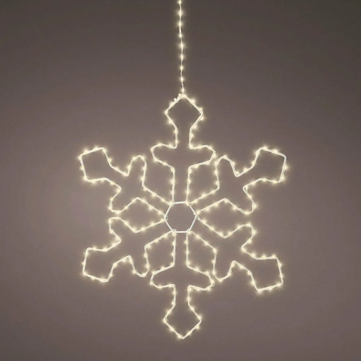 EMINZA Flocon lumineux à suspendre 220 LED (D37 cm) Everest Blanc chaud Discount