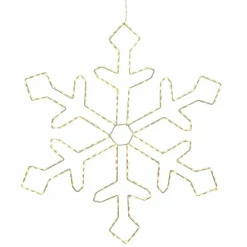 EMINZA Flocon lumineux à suspendre 220 LED (D37 cm) Everest Blanc chaud Discount