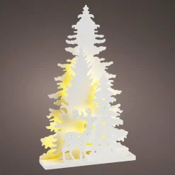 KAEMINGK Foret illuminée à piles 20 LED (H36 cm) Nordique Blanc chaud New