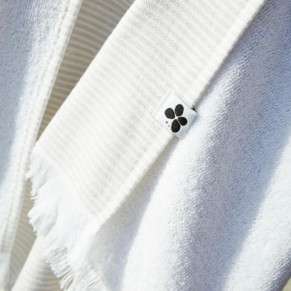 L'effet papillon Fouta coton et éponge (95 x 180 cm) Naël sable Beige Hot